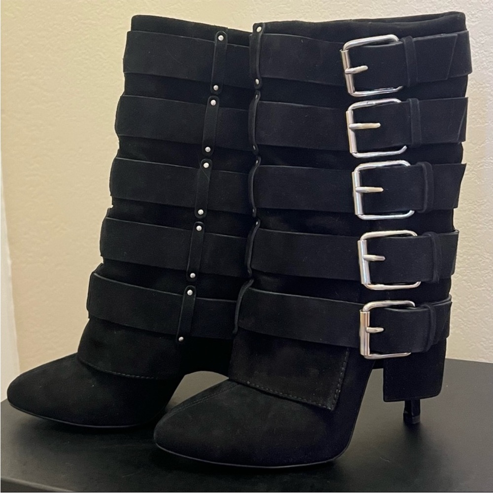 Giuseppe Zanotti for Balmain runway Buckle Strap Women's Boots